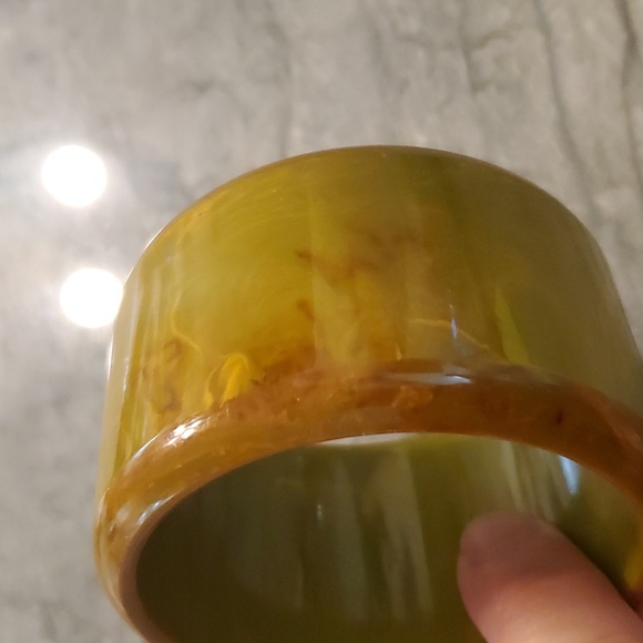 Large wonderful vintage antique bakelite large bangle, 2 tone due to oxidation - Picture 7 of 9